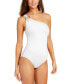 Фото #1 товара Embellished One-Shoulder Underwire One-Piece Swimsuit