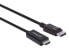 Фото #3 товара Manhattan DisplayPort 1.2 to HDMI Cable - 4K@60Hz - 3m - Male to Male - DP With Latch - Black - Not Bi-Directional - Three Year Warranty - Polybag - 3 m - DisplayPort - HDMI - Male - Male - Straight