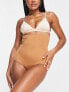 Bye Bra invisible high waist shaping brief in light brown