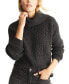 Фото #1 товара Women's Mix-Stitch Envelope-Collar Sweater