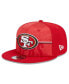 Фото #1 товара Men's Scarlet San Francisco 49ers 2023 NFL Training Camp 9FIFTY Snapback Hat