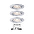 PAULMANN 942.97 - Recessed lighting spot - Non-changeable bulb(s) - 1 bulb(s) - LED - 2700 K - Aluminium