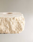 Travertine candleholder