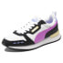 Puma R78 Lace Up Womens Black, Purple, White Sneakers Casual Shoes 37447562