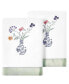 Фото #1 товара Textiles Turkish Cotton Stella Embellished Hand Towel Set, 2 Piece