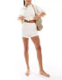 Фото #2 товара ASOS DESIGN Kelly towelling co-ord beach short in cream