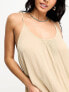 Vero Moda tie shoulder beach maxi dress in cream