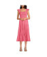 Фото #3 товара Women's Cotton Dobby Smocked Dress with Ruffle Straps