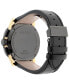 ფოტო #3 პროდუქტის Unisex Swiss G-Chrono XL Black Leather Strap Watch 44mm YA101203