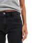 Stradivarius STR flare jean in washed black Черный, 32 - фото #5