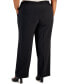 Plus Size Pull-On Stretch Crepe Pants