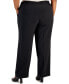 ფოტო #2 პროდუქტის Plus Size Pull-On Stretch Crepe Pants