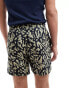 Farah printed shorts in navy