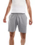 ASOS DESIGN capsule collection rib lounge short in light grey