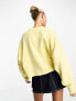 adidas Originals long sleeve sweatshirt in yellow