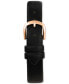 ფოტო #2 პროდუქტის Women's Black Strap Watch 38mm Gift Set, Created for Macy's