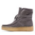 Фото #9 товара Clarks Wallabee Cup Hi 26168656 Womens Gray Suede Lace Up Casual Dress Boots