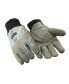 Фото #1 товара Men's Insulated Fleece Lined Leather Gloves with Nitrile Coating