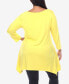 ფოტო #2 პროდუქტის Plus Size Makayla Scoop Neck Tunic Top