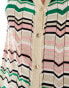 Фото #6 товара River Island chevron knitted maxi cardigan co-ord in green