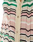 River Island chevron knitted maxi cardigan co-ord in green