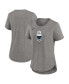 ფოტო #1 პროდუქტის Women's Heather Gray Milwaukee Brewers 2024 City Connect Tri-Blend T-Shirt