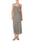 Women's Striped Sleeveless Maxi Dress