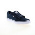 Фото #2 товара DC Anvil 303190-DNW Mens Blue Suede Lace Up Skate Inspired Sneakers Shoes