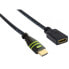 Фото #4 товара IC Intracom HDMI 4K 60Hz High Speed Anschlusskabel mit Ethernet M/F schwarz 0.2 - Digital/Display/Video - Network
