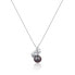Delicate necklace with real pearl and zircons JL0750 (chain, pendant)
