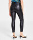 Фото #2 товара Women's Faux-Leather Skinny Pants, Created for Macy's