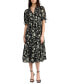 ფოტო #1 პროდუქტის Women's Emory Printed Short-Sleeve Midi Dress