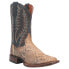 Dan Post Boots Templeton Python Square Toe Cowboy Mens Beige, Grey Casual Boots
