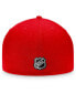 ფოტო #4 პროდუქტის Men's Red Washington Capitals Core Primary Logo Fitted Hat