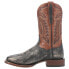 Фото #3 товара Dan Post Boots Lester Smooth Square Toe Cowboy Mens Black, Brown Casual Boots D