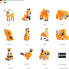 Pixio Klocki Pixio Orange Animals | Story Series | Pixio