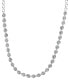 Macy's emerald (4 ct. t.w.) & Diamond (4 ct. t.w.) Pear Halo 17" Collar Necklace in 14K White Gold (Also in Sapphire)