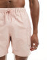 ASOS DESIGN swim shorts in mid length with cargo pocket in pink Розовый, S - W32 - фото #4