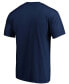 Фото #2 товара Men's Navy Cleveland Indians Official Logo T-shirt