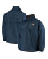 Фото #2 товара Men's Navy Denver Broncos Triumph Fleece Full-Zip Jacket