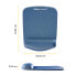Fellowes 9287302 - Blue - Monochromatic - Fabric - Foam - Wrist rest - Non-slip base