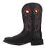 Фото #3 товара Justin Boots Bowline Water Buffalo 11" Wide Square Toe Mens Black Casual Boots