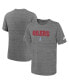ფოტო #2 პროდუქტის Big Boys Heather Gray Tennessee Titans Oilers Throwback Sideline Performance Team Issue Velocity Alternate T-shirt