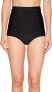 Unique Vintage Womens 183365 Monroe Bikini Bottom Black Size S