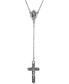 ფოტო #1 პროდუქტის Silver-Tone Mother Mary and Crucifix Cross 20" Y-Necklace