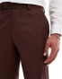 ASOS DESIGN super skinny with linen suit trouser in brown