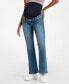 Фото #1 товара Women's Maternity Cotton Bootcut Maternity Jeans
