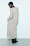 Faded-effect interlock dress