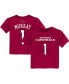 Фото #1 товара Toddler Kyler Murray Cardinal Arizona Cardinals Mainliner Player Name Number T-shirt