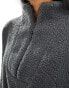 Фото #4 товара New Look teddy 1/4 zip jumper in grey